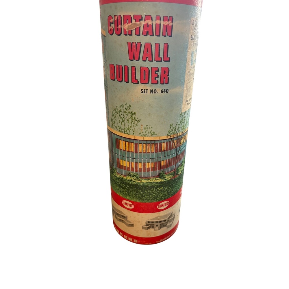 Vintage Tinkertoy Curtain Wall Builder Set 640 HO Scale‎ Architectural Model Toy